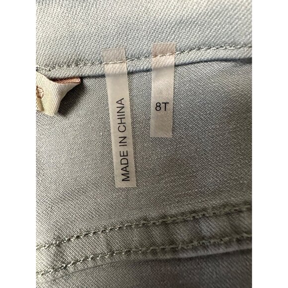 Soft‎ Surroundings Jeans Green Embroidered Size 8 TALL Stretch Boho Western - Picture 3 of 8